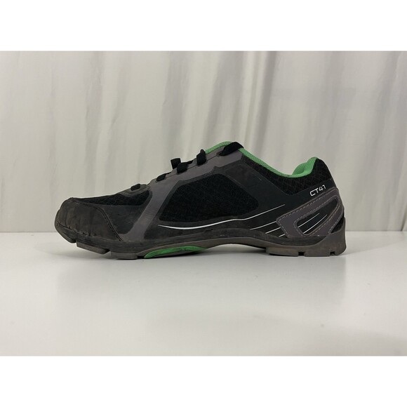 Shimano Click\'R Cycling Shoes Mens Sz 8/9 EU 43 Black & Green Bicycle Sport